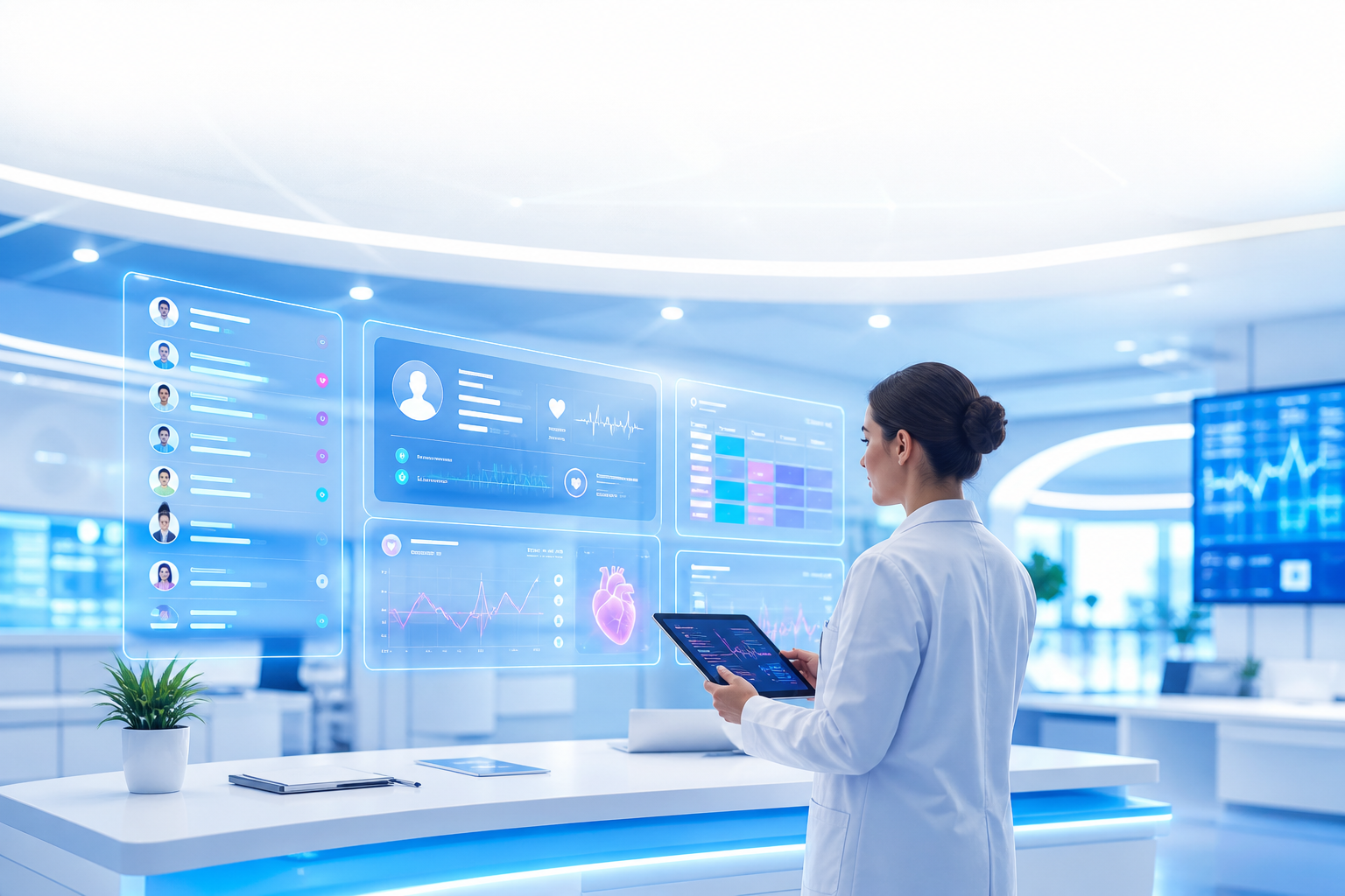 Interfaz visual del sistema médico MediCloudPRO.